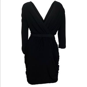 Evogues Black Shirred Dress